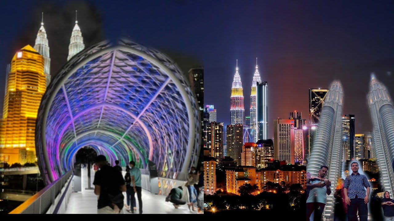 Malaysia Kuala Lumpur light night 