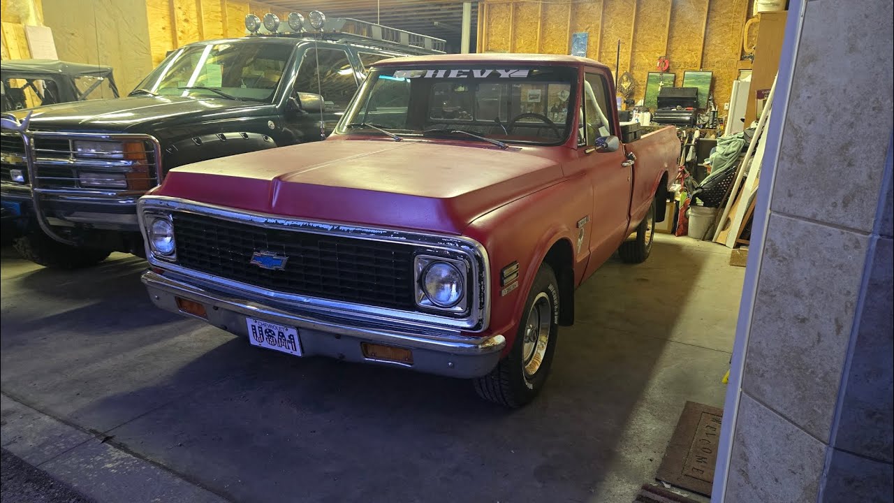 1971 Chevy C10 350 V8 | Headers And Thrush Welded Mufflers | Frigid Hard Starting Cranky Cold Start