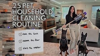 25 PET HOUSEHOLD DAILY CLEANING ROUTINE