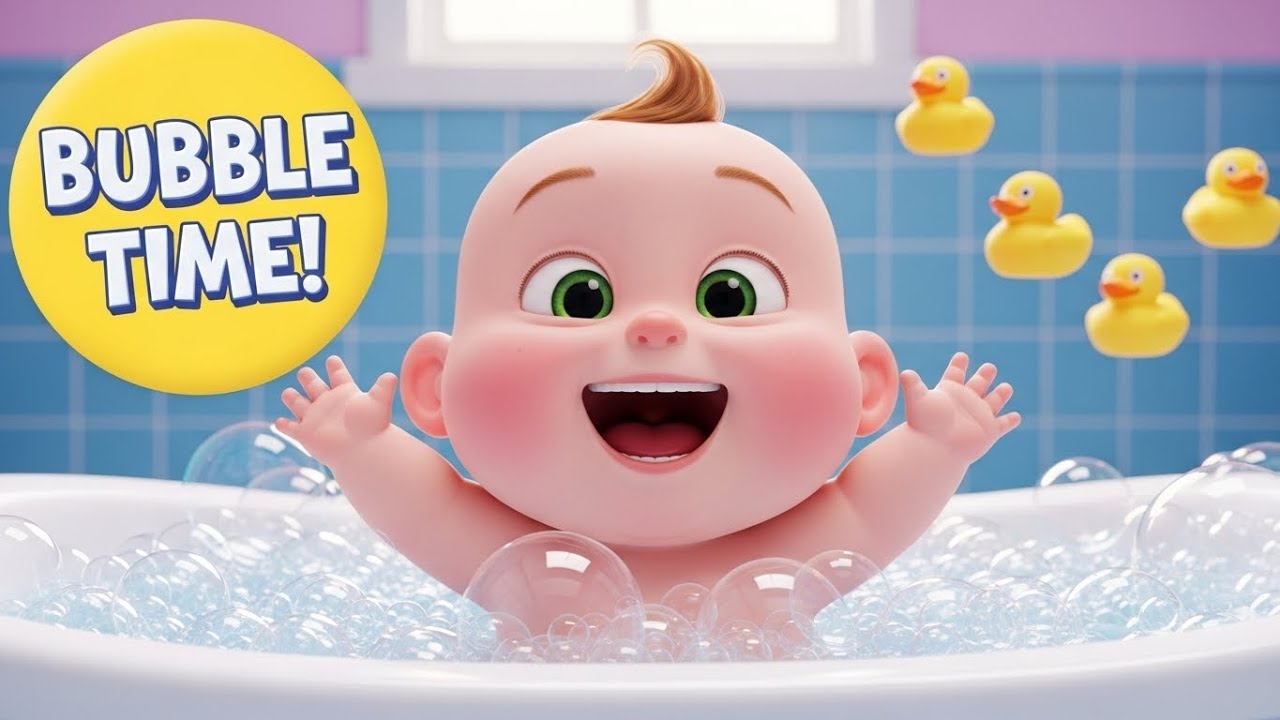 Bubble Bath Song 🫧  Both Time Bubbles  Fun Kids Nursery Rhyme