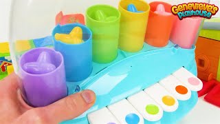 Teach Toddlers Colors Counting And Animal Names With Three Preschool Toys