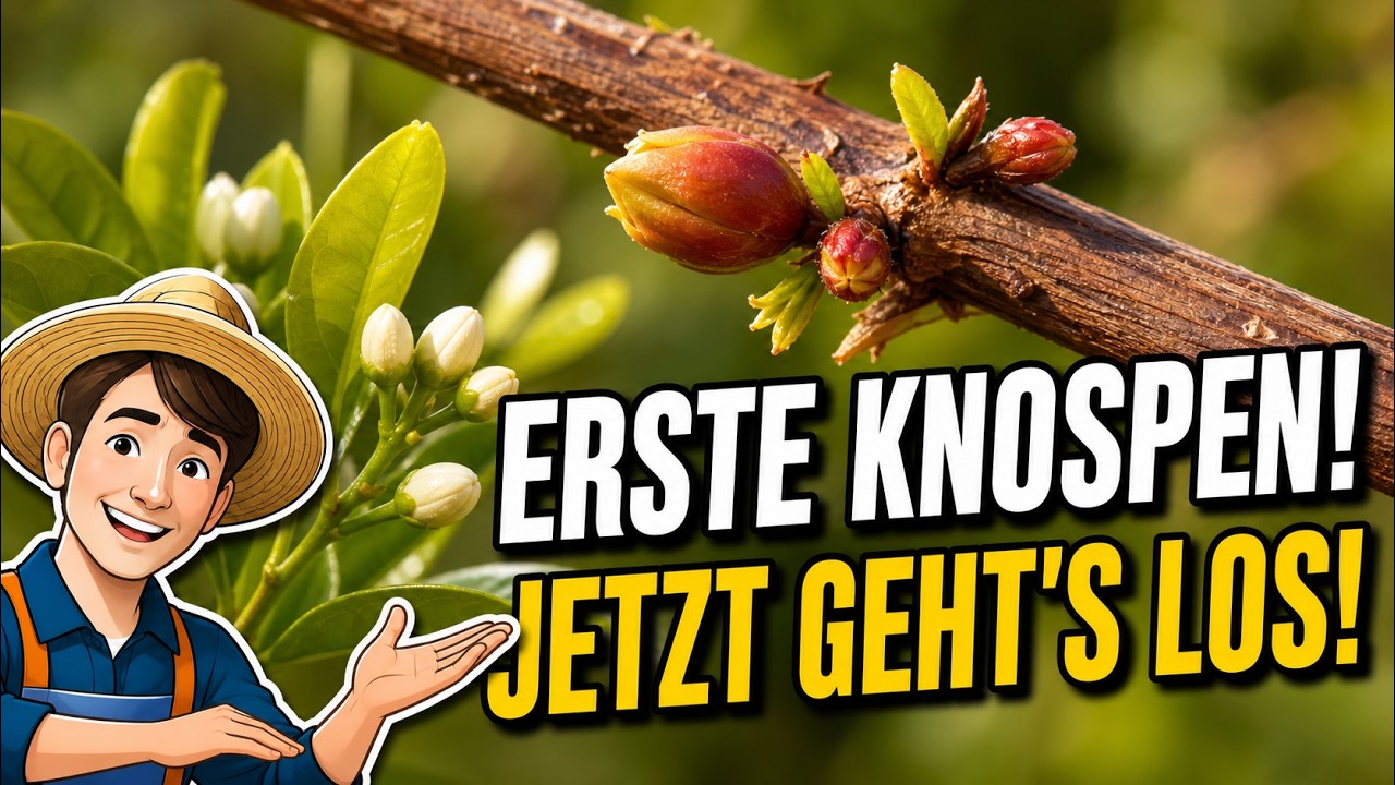 Von ersten Blütenknospen an Granatapfel und Zitrus, beste Start in die Garten-Woche