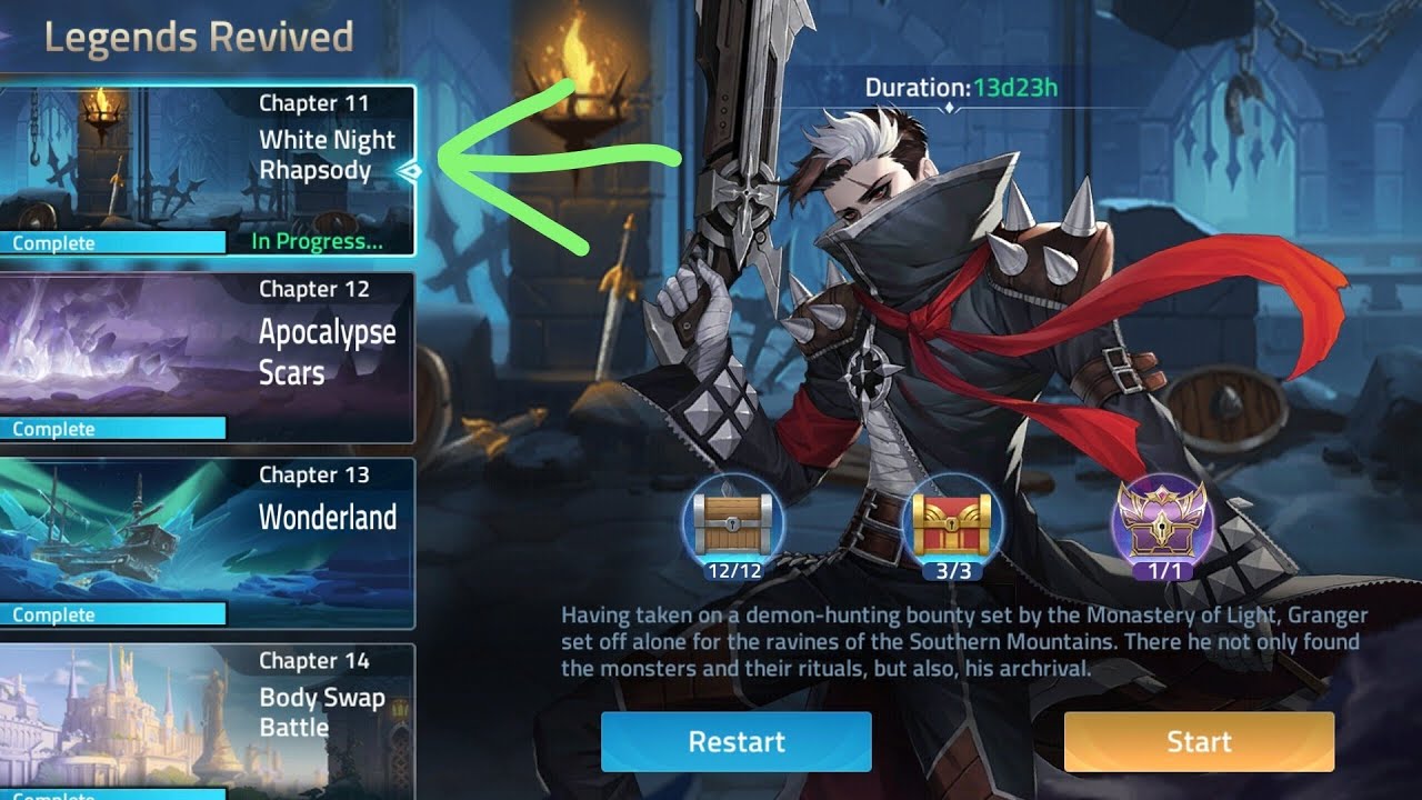 Mobile Legends Adventure Akashic Ruins Legends Revived Chapter 11=White Night Rhapsody(tutorial)