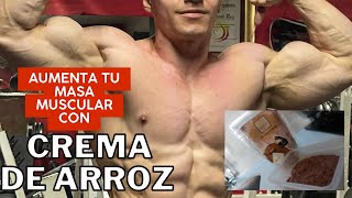 RECETA PROTEICA Para GANAR MASA MUSCULAR Crema de Arroz RECETA FITNESS para  Aumentar Musculo 