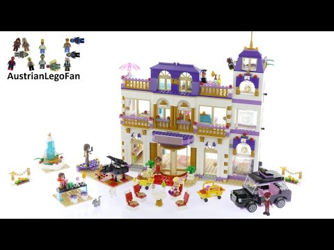 Lego Friends 41101 Heartlake Grand Hotel - Lego Speed Build Review. 