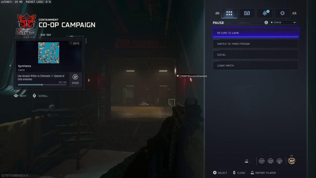 Stay awhile. Weapon camo grind