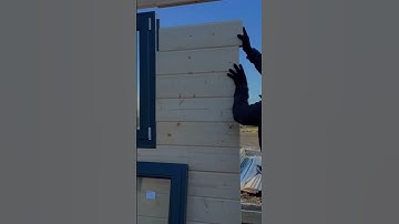 70mm thick Log Cabin building #gardenroom #howto #logcabin #diy
