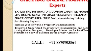 Oracle RAC Online Training