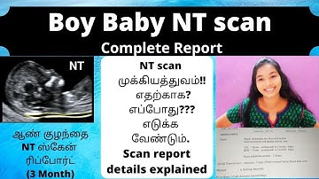 Boy Baby NT scan Full Report|Importance of NT scan report and explanation of complete Scan report