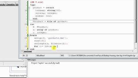 Tập tin có cấu trúc (tt)