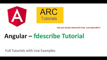 Angular Testing Tutorial - fdescribe in Angular Tests | Angular Tutorials for Beginners