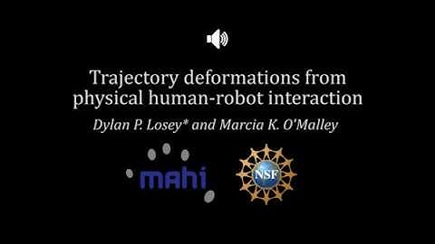 Trajectory Deformations from Physical Human-Robot Interaction
