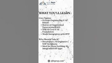 What is C_AIG_2412? SAP Generative AI Developer Quick Guide