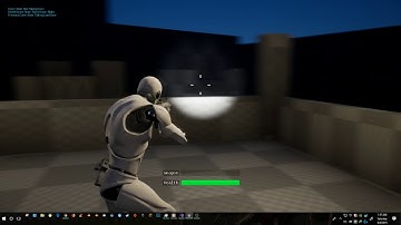 Unreal Engine 4 - Third Person Cover Shooter - Zombie Horde Test - WIP Gameplay