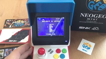 NEO GEO MINI Japan Version--Unboxing, Tabletop Gameplay, Impressions, Stickers Stuck.