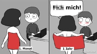 Wie Beziehungen Im 1 Monat Vs 1 Jahr Spater Aussehen Youtube