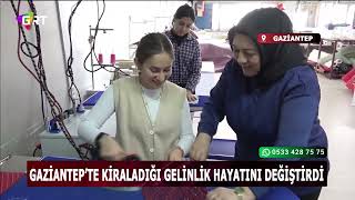 Kiraladığı gelinlik ve hurdacıdan aldığı makine hayatını değiştirdi