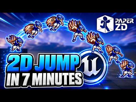 2D Jumping Mechanic with PaperZD in 7 MINUTES | Unreal Engine 5.6