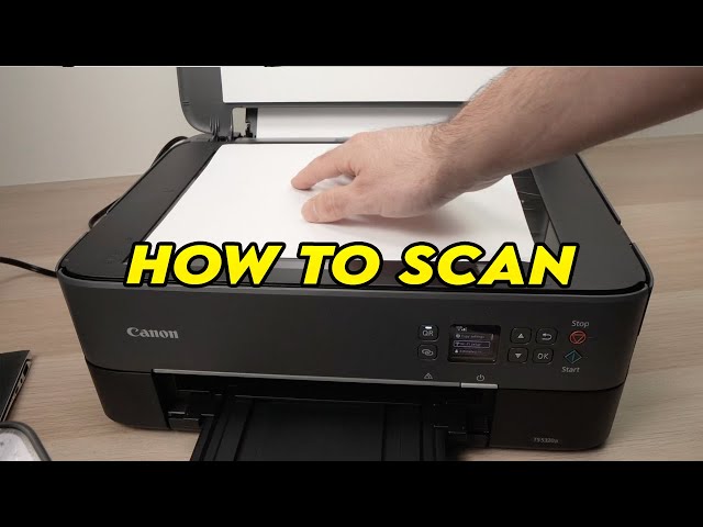 CANON PIXMA TS5350 HOW TO SCAN YOUR DOCUMENT, PRINT & SHARE USING