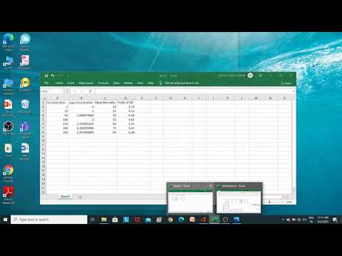 Probit analysis in Excel and How to Calculate LC50