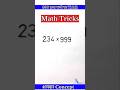 Math Tricks || Multiply By 999 || Math Tricks For Competitive Exams #fastcalculation #trickymaths