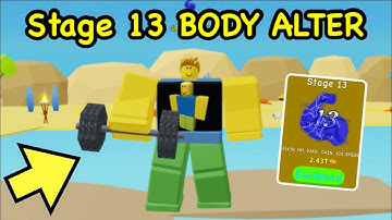 I Unlocked Stage 13 BODY ALTER in Roblox HYPER LIFTING SIMULATOR