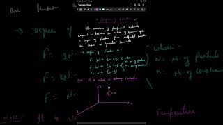 Degree of Freedom Explained Quickly | CSIR NET Physics #shorts #physicsmasti