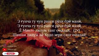 🎙Muhammad Heshmati🎙- Ё Мавло(Lyrics) Текст  #lyrics #текст  #ёмавло #darveshmuz