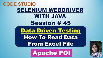 Selenium Webdriver With Java  in Hindi #45 - Data Driven Testing- Apache POI| With Practical