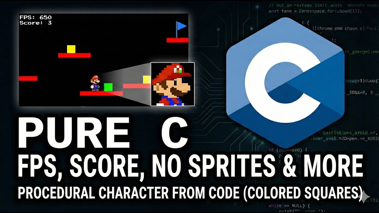 Building a Game Engine in C - Part 2: UI, FPS Counter & Score - YouTube