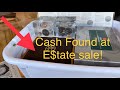 Estate sale cash! what&#39;s inside?!? See what I found