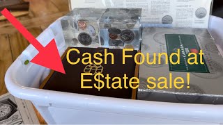Estate sale cash! what's inside?!? See what I found
