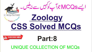Zoology css solved mcqs (Part 8) |spexin| mcqs:( zoology solved mcqs for CSS):Fpsc: CSS: