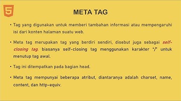 Tutorial HTML : 2. Penggunaan meta tag