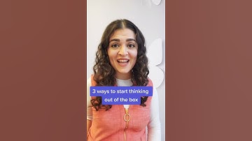 How to think out of the box #thinkoutofthebox