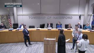 Haverford Township Board of Commissioners Reorganization Meeting - January 5, 2026