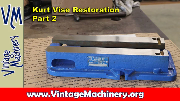 Kurt Vise Restoration Part 2 - Painting and Grindi...