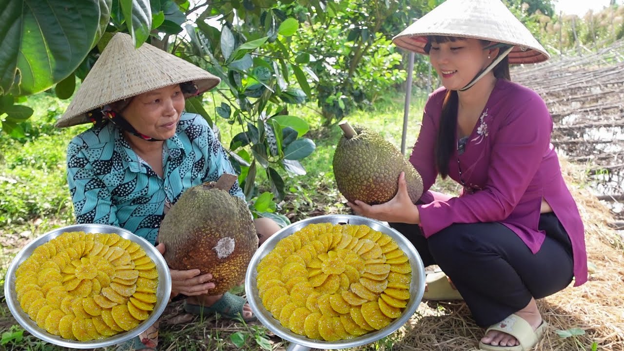 Cùng Mẹ Ra Vườn Hái Mít làm món Bánh Mít Hấp bán cho Bà Con Ai cũng thấy lạ | HQ #1395