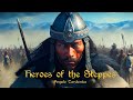 Heroes of the steppes  powerful mongol battle music  throat singing heavy drums  morin khuur