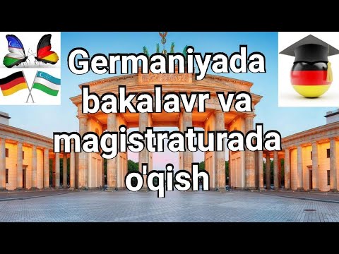 Video: Germaniya Universitetiga Qanday Kirish Mumkin