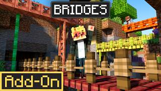 This Minecraft Addon Adds 100  INSANE Bridges (Survival Ready!)