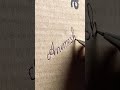 "Animesh"  in cursive handwriting tutorial  ll How to write in cursive ll  cursive ll