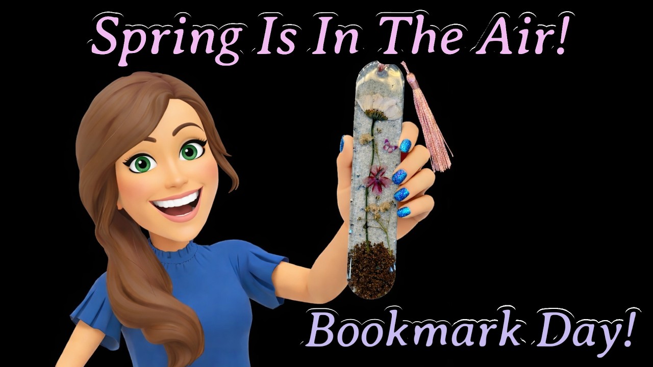 #1109 Stop Scrolling! These Spring Resin Bookmarks Are Stunning!