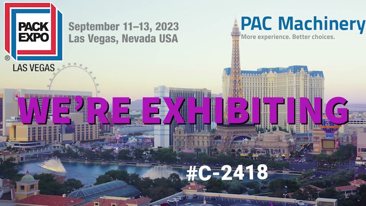 PAC Machinery's Pack Expo 2023 Show Exhibit Preview