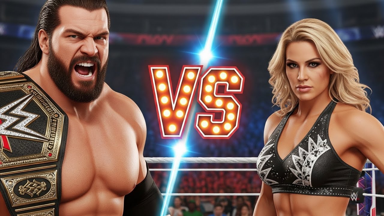 WWE Animated Fight ! Male vs Female Wrestling ! Epic WWE Ring Battle 2025