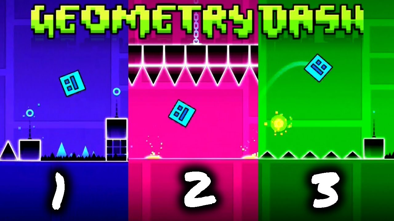 Geometry Dash Lite (Android) Gameplay en Español - NIVEL 1, 2 Y 3 - YouTube