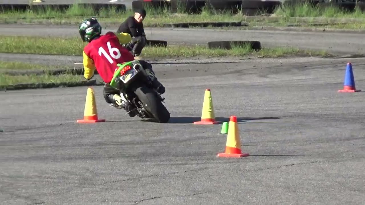 2026年5月5日 中部モトジムカーナ大会 A-16 きくや選手 ZX-10R 2H