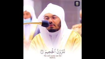 سورة التكاثر | ياسر الدوسري | حالات واتساب قرآن 💙🎧