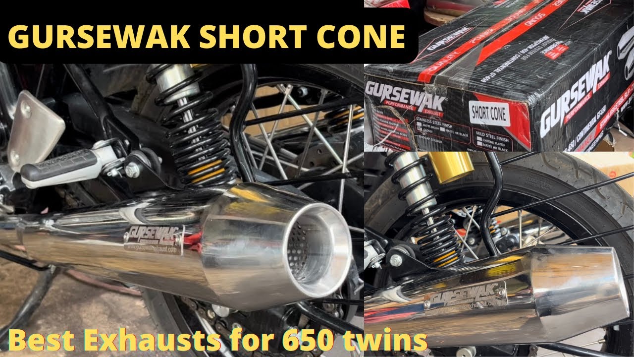 Finally Gursewak Short Cone Exhaust installed on my Continental GT 650