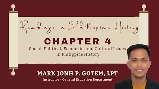 RPH, CHAPTER 4: Policies on Agrarian Reform,Landownership under Spain & Americans, & Sakdal Uprising